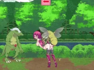 Guild meister &vert; stadium 1 &vert; scarlet håriga älskare subdued av lizard monsters och basar till få henne fittor fylld med massor av sperma &vert; hentai spel gameplay p1