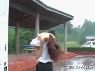 Extraordinary azijietiškas suaugusieji video lėlė putė prikaltas šuniškas lauke