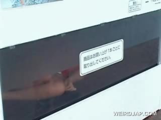 Rossa asiatico xxx video bambola prende pelosa bagnato manicotto inchiodato in